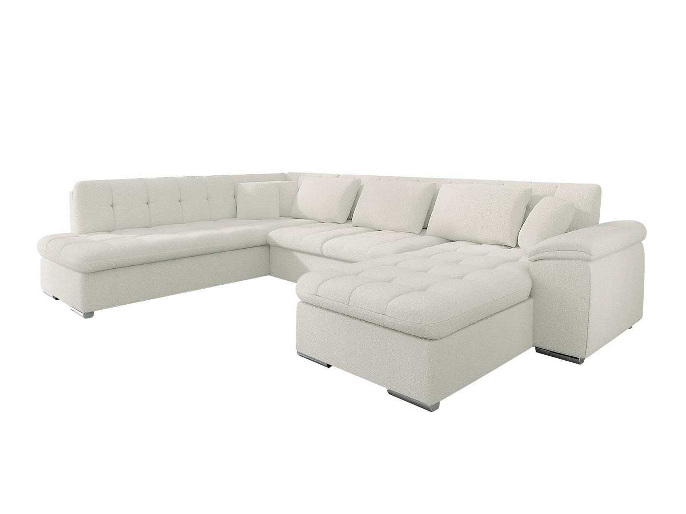Corner sofa Comfivo Gemma V (Boucle Baloo 2073)