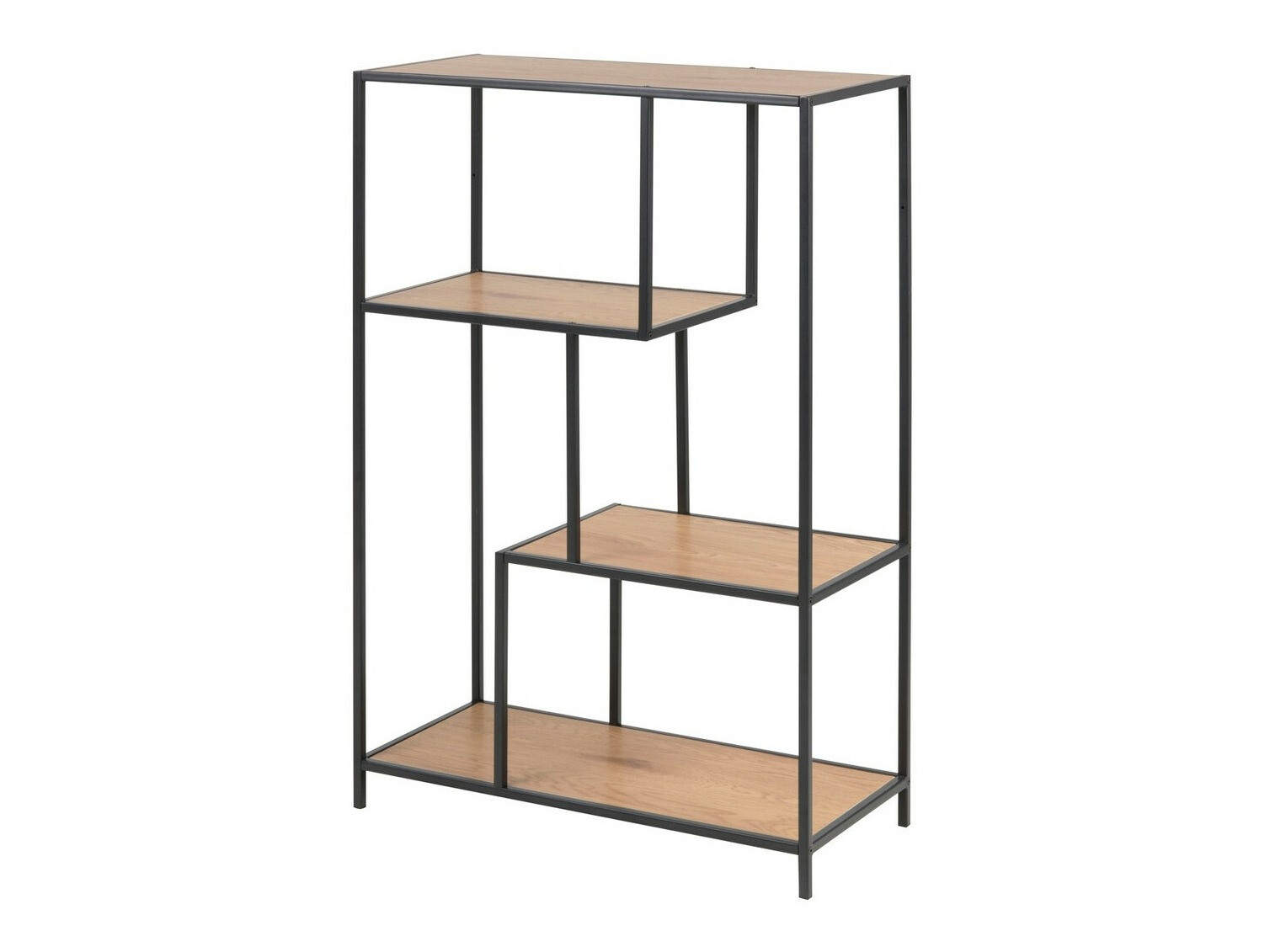 Bookcase Norsica Sevferi 103 (Wild oak + Black)