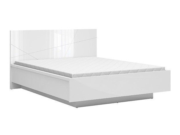 Bed Fivale 122 (Glossy white + White)