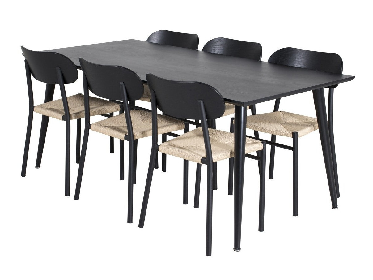 Dining set Dallas 2574 (Black + Brown)