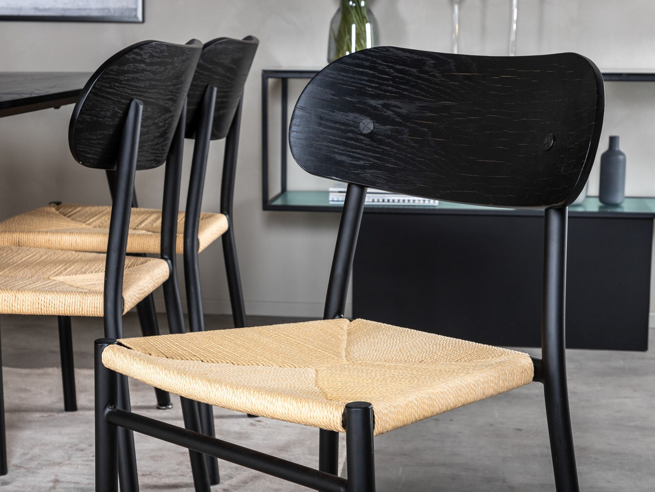 Dining set Dallas 2574 (Black + Brown)