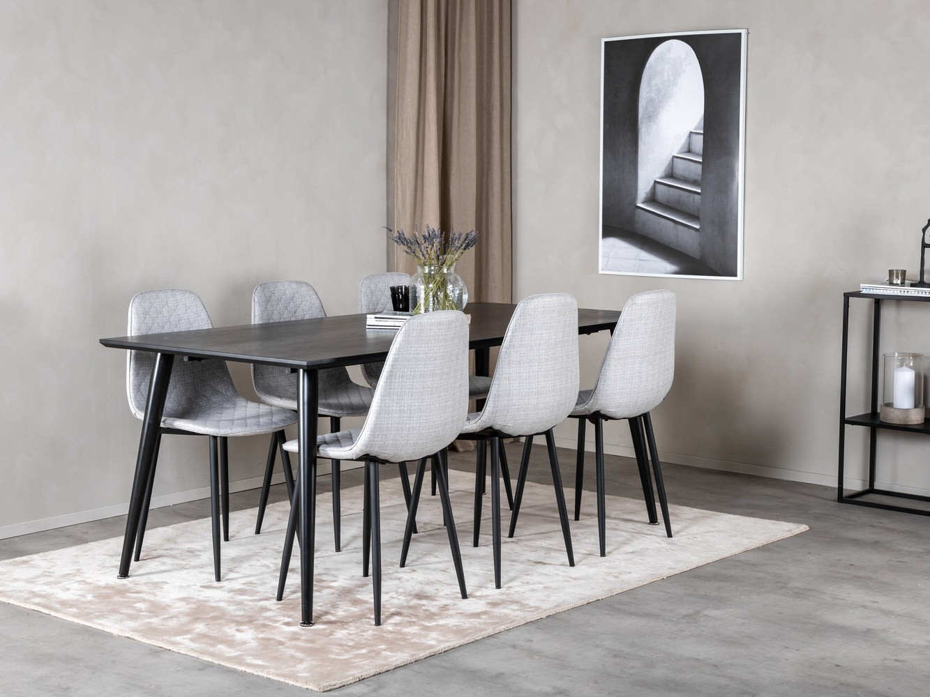 Dining set Dallas 2594 (Black)