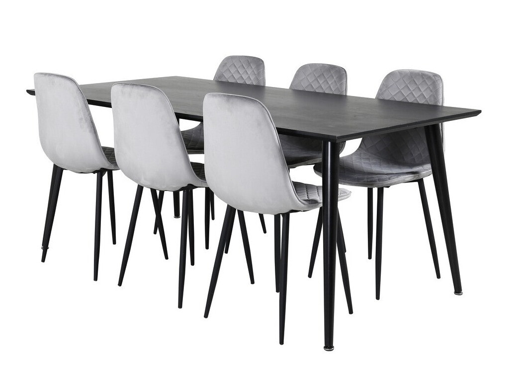 Dining set Dallas 2596 (Grey + Black)