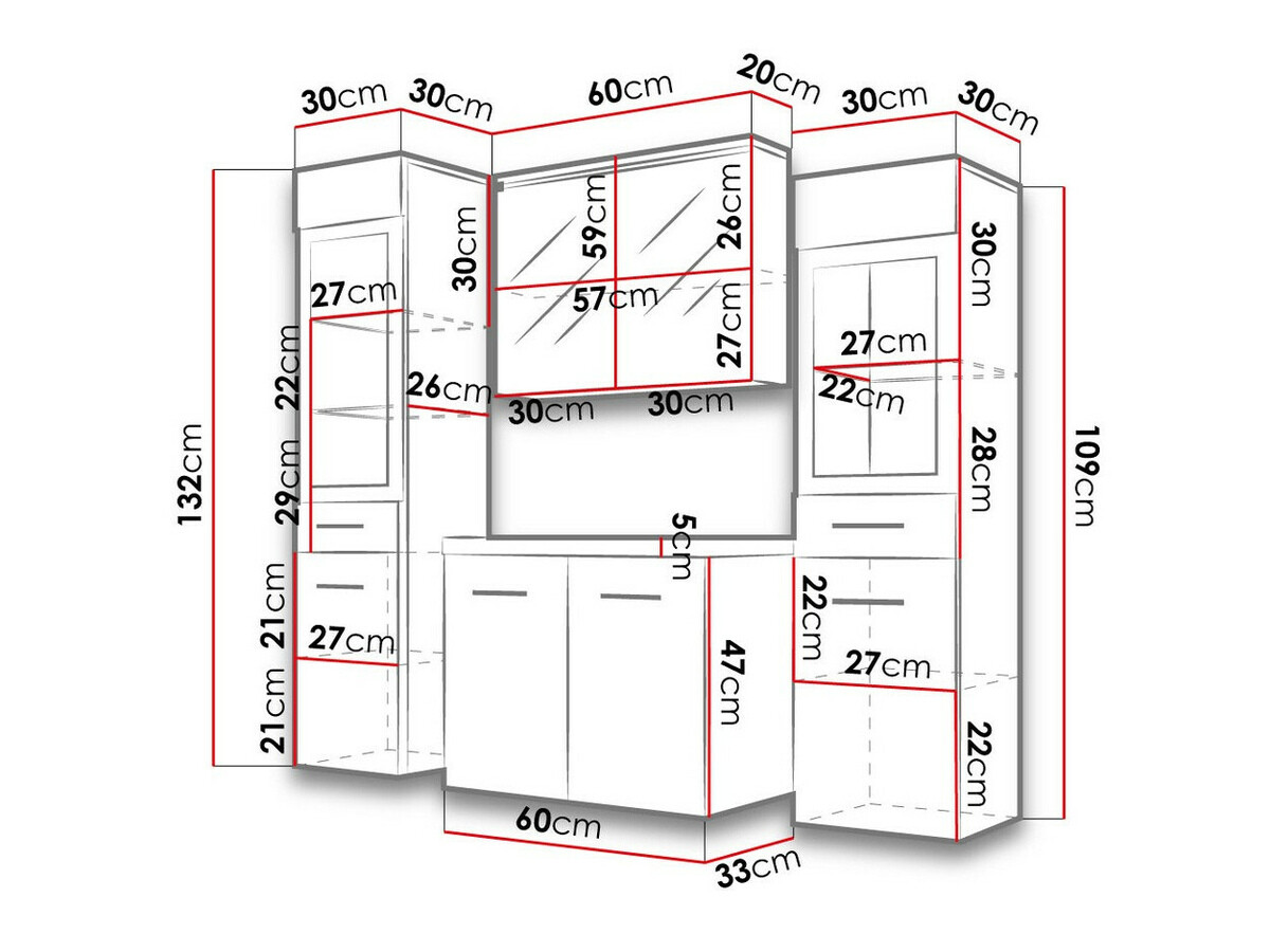 Bathroom set Scientia III (Bodega)