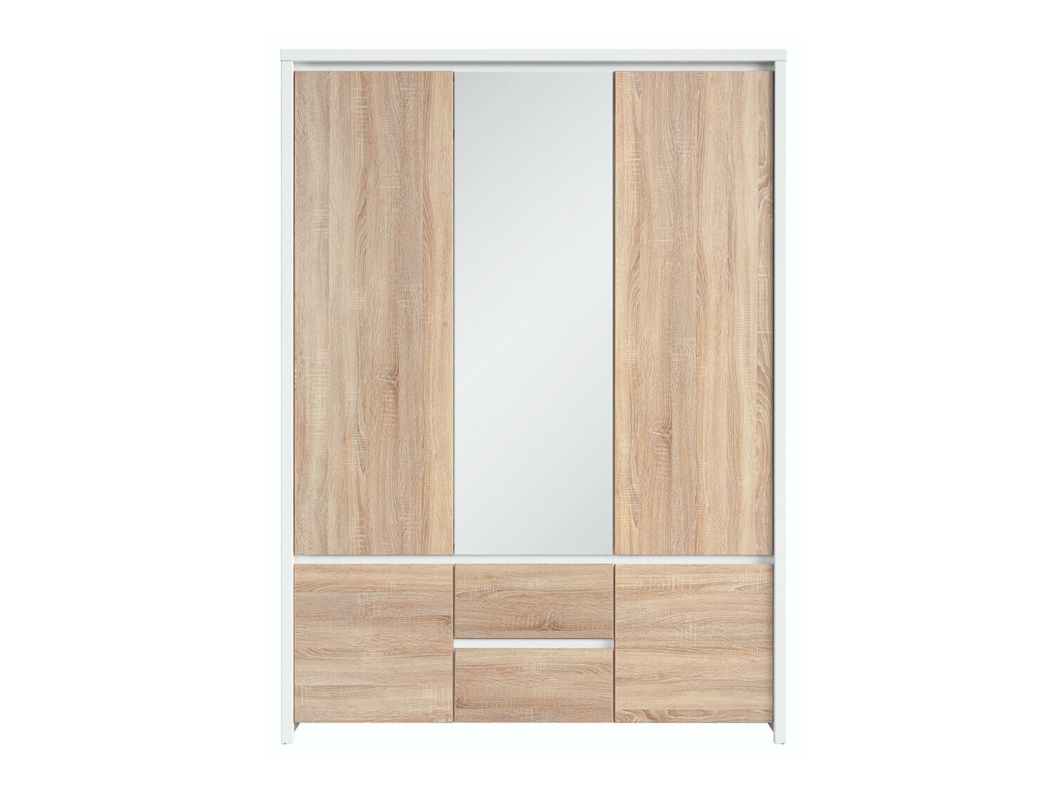 Wardrobe Nolroma 118 (White + Sonoma oak)