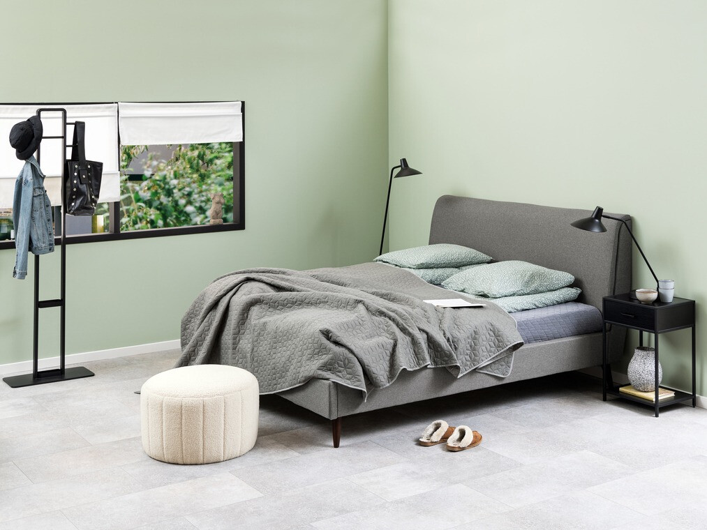 Bedside table Norsica Sevferi 128 (Black ash + Black)