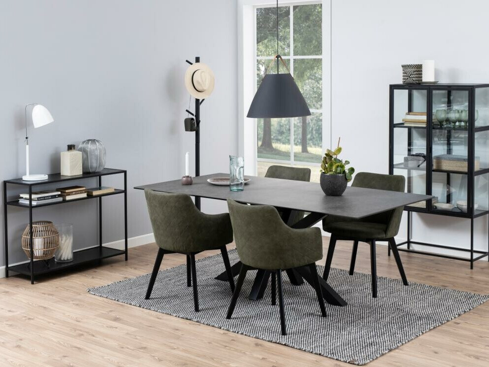 Console table Norsica Sevferi 148 (Black ash + Black)