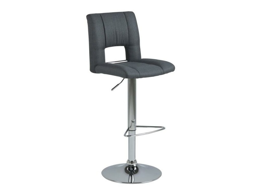Counter stool Norsica 164 (Dark grey + Silver)