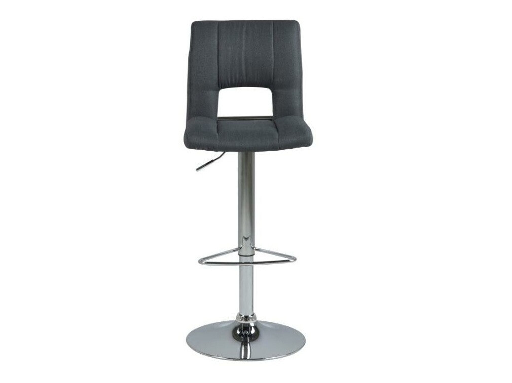 Counter stool Norsica 164 (Dark grey + Silver)
