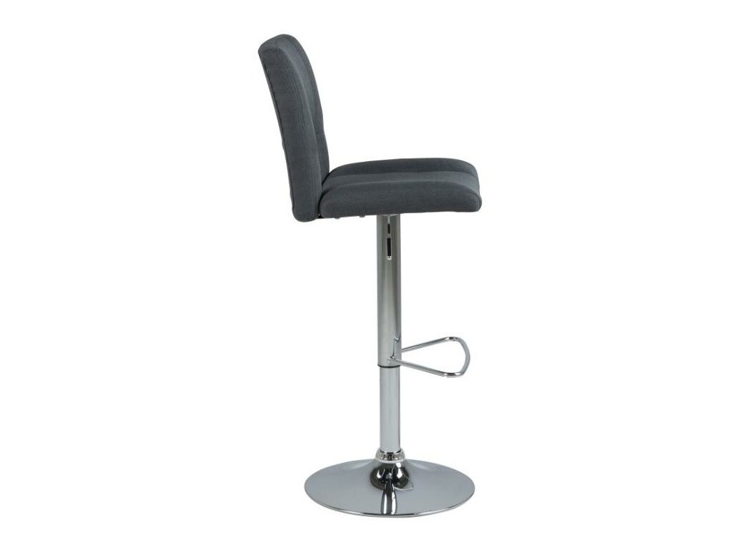 Counter stool Norsica 164 (Dark grey + Silver)