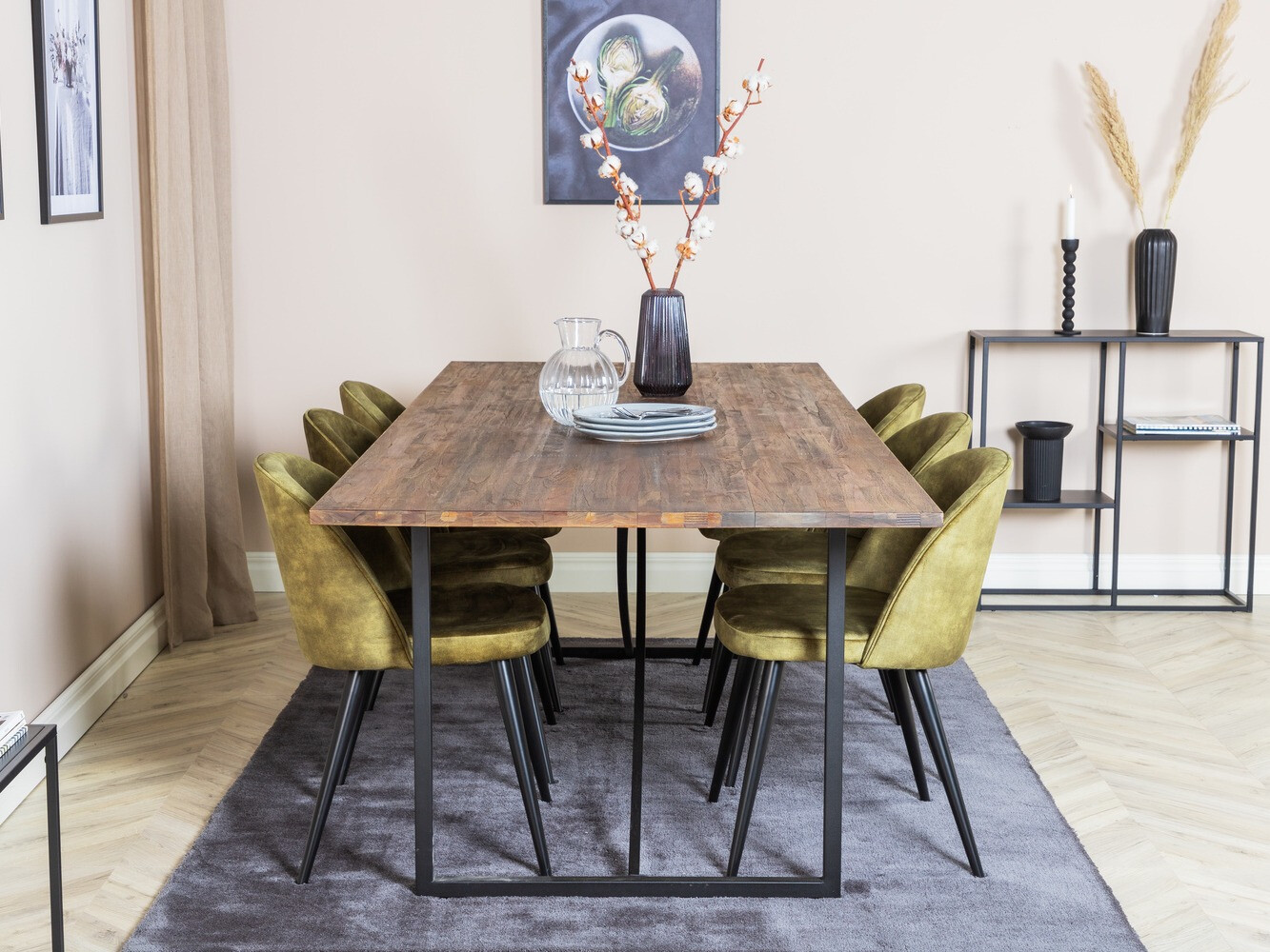 Dining set Dallas 1598 (Dusty green)
