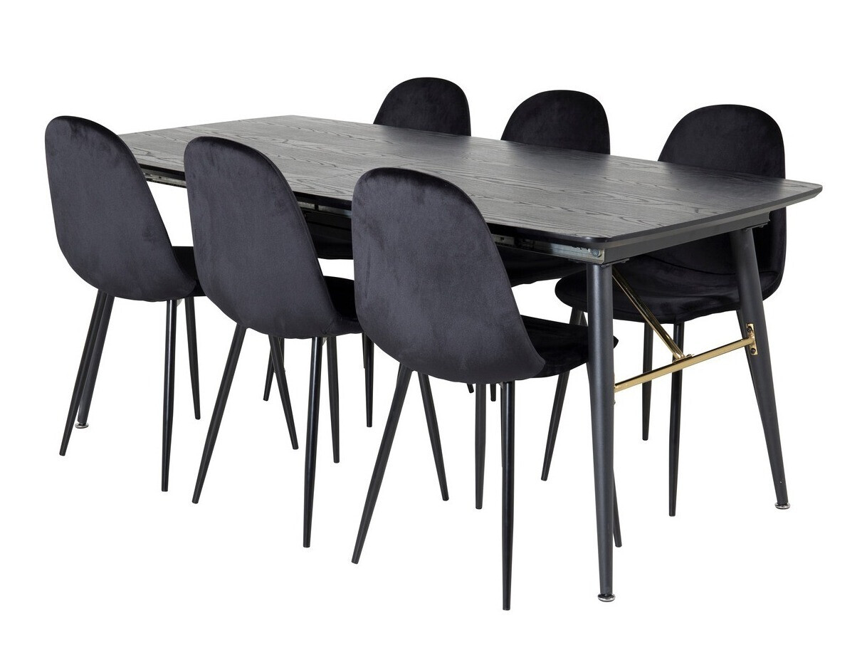 Dining set Dallas 1580 (Black)