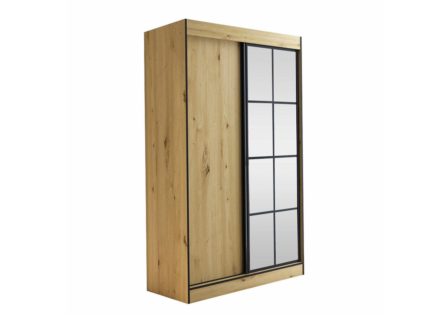 Wardrobe Toledo 118 (Artisan oak + Black)