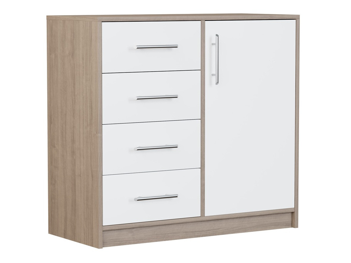 Chest of drawers Cavmero 108 (Sonoma oak + White)
