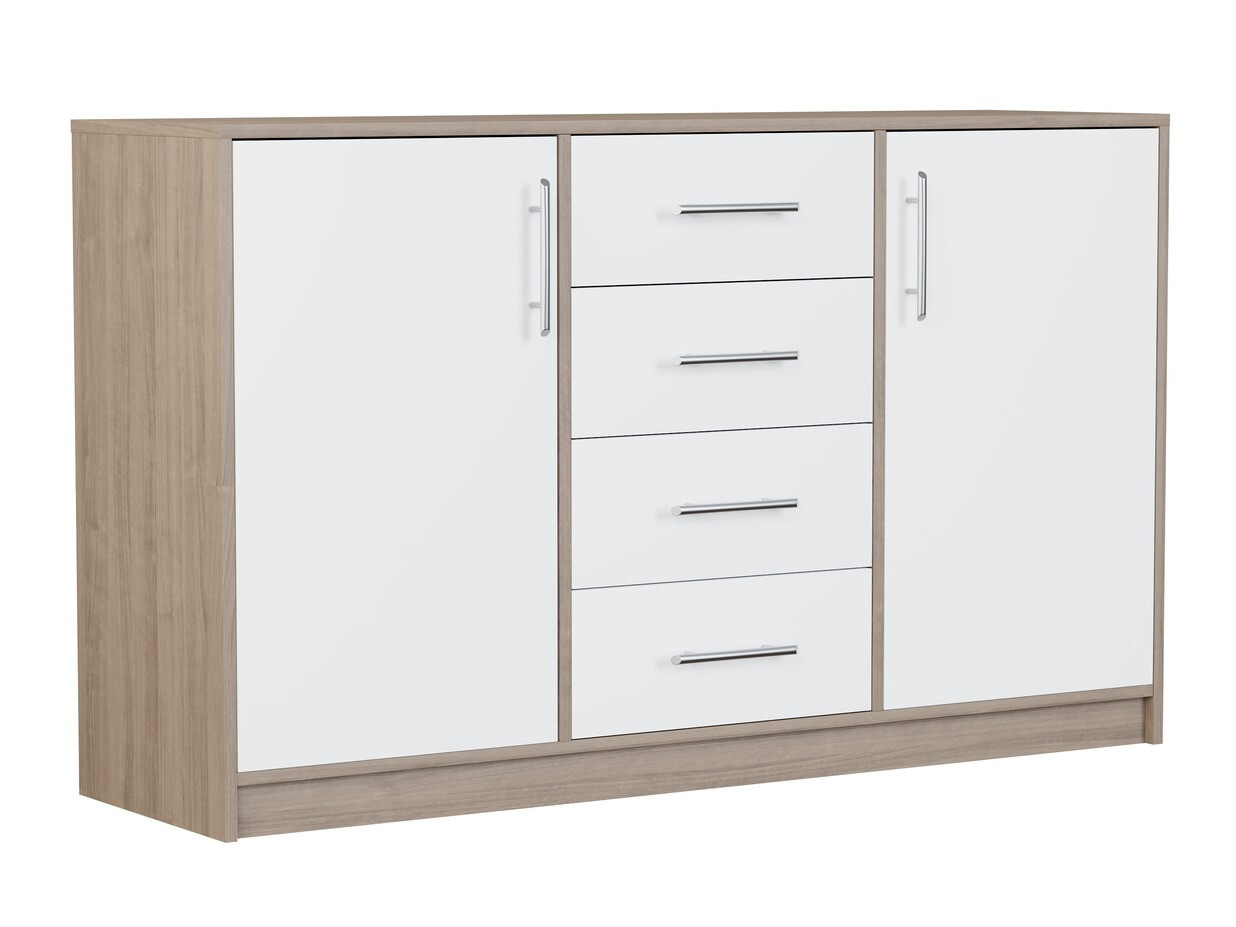 Chest of drawers Cavmero 109 (Sonoma oak + White)