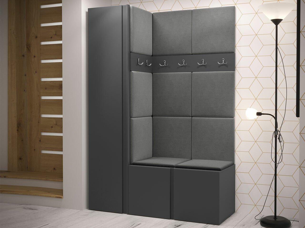 Hallway set Hartford 471 (Graphite)