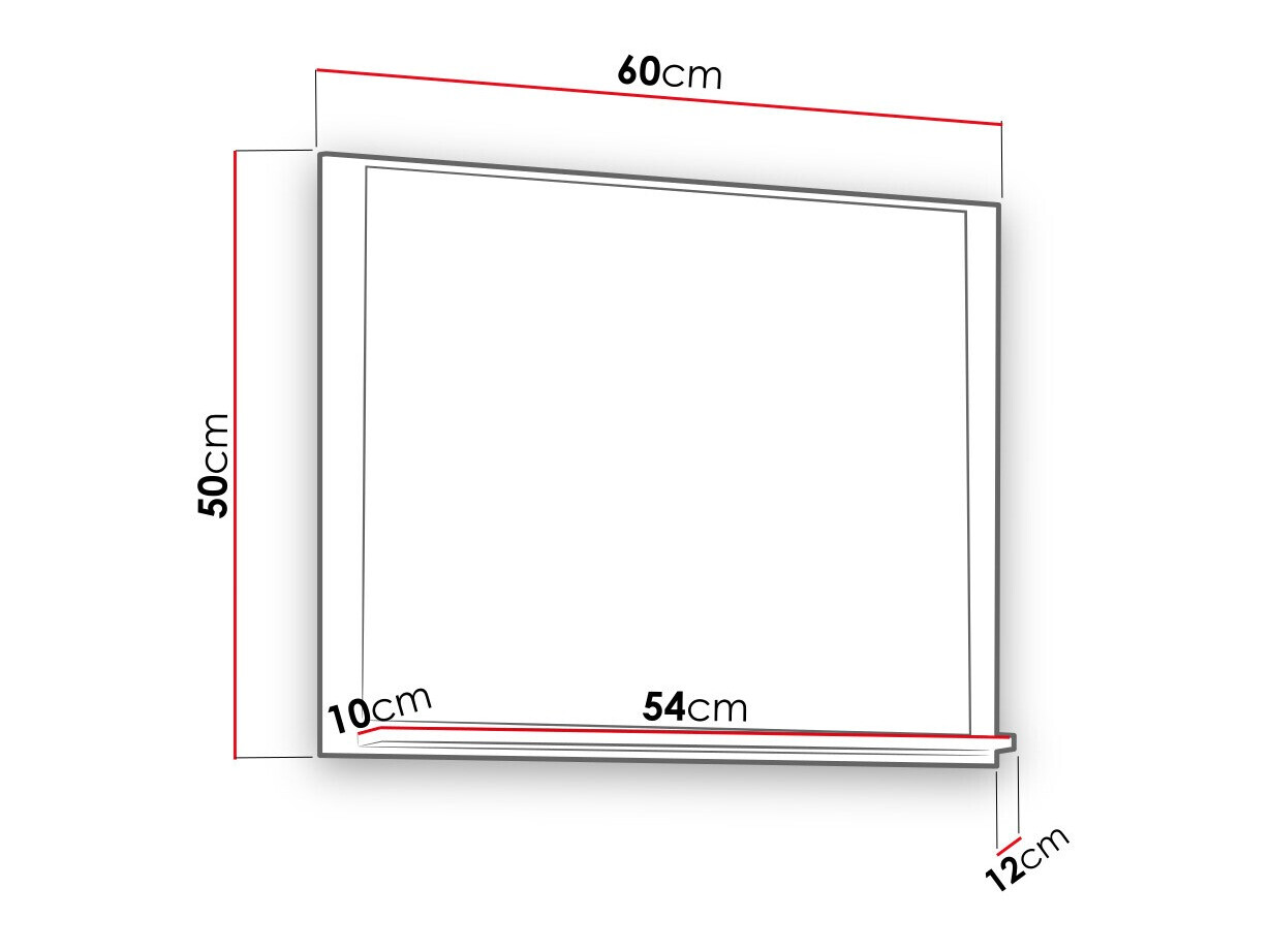 Bathroom mirror Velum (Artisan oak)