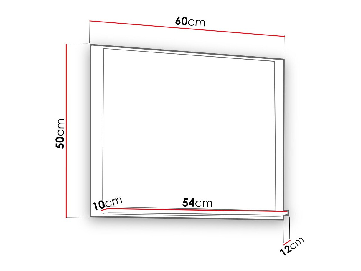 Bathroom mirror Velum (White)