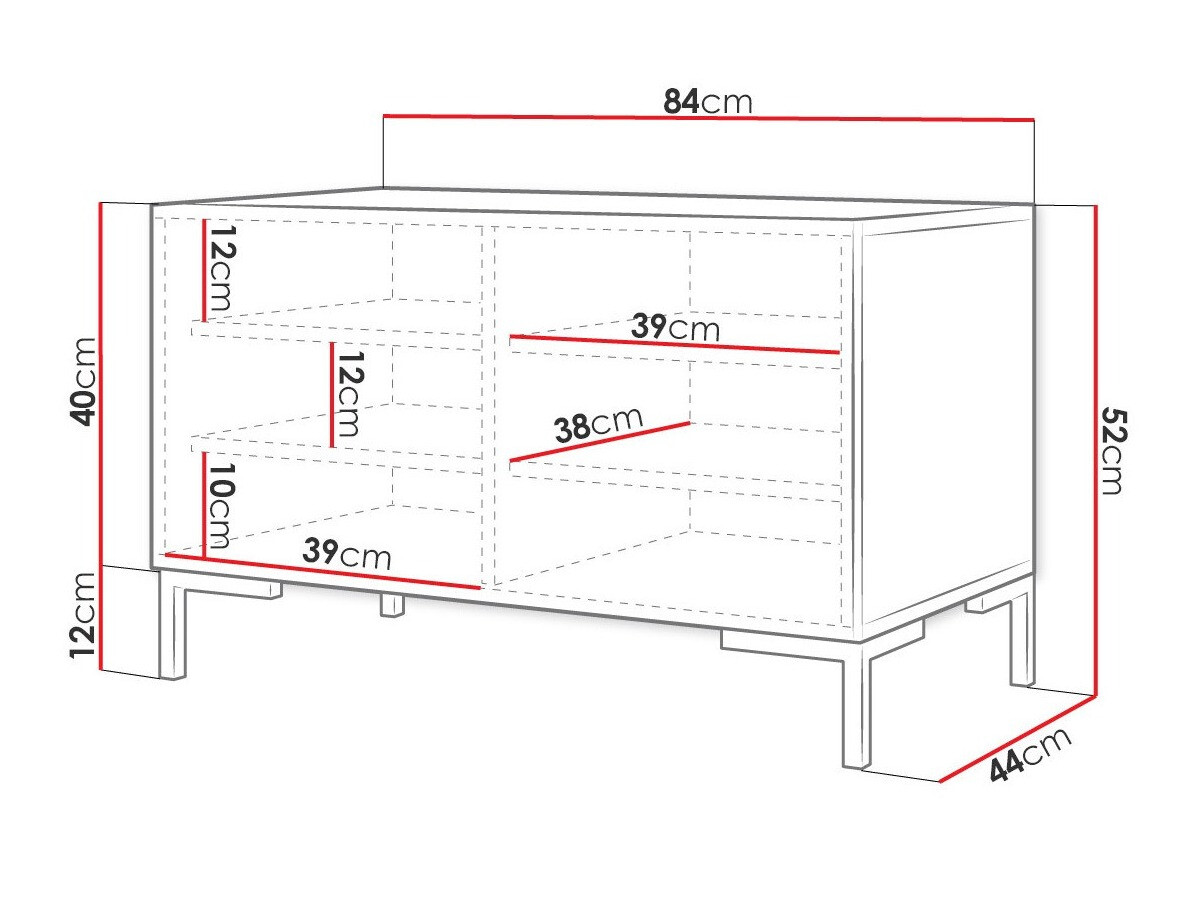Shoe cabinet Nomal (Black + Golden)