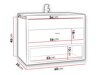 Wall-mounted bathroom cabinet for washbasin Baltesi 118 (Artisan oak + Black)