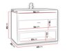 Wall-mounted bathroom cabinet for washbasin Baltesi 118 (White + Artisan oak)