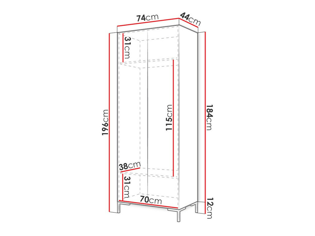 Wardrobe Nomal (Black + Golden)