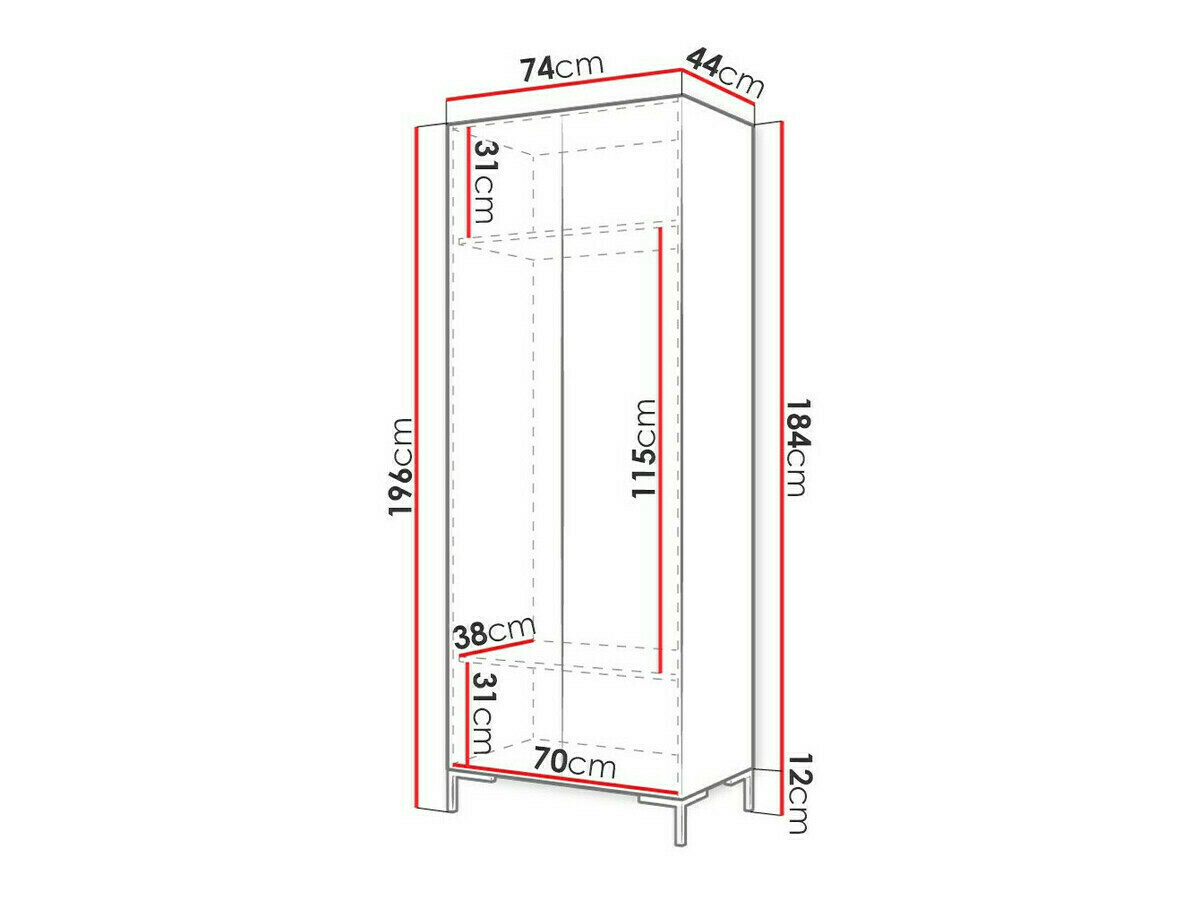 Wardrobe Nomal I (Black + Golden)