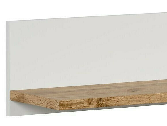Wall shelf Sonsoru 102 (White + Wotan Oak)