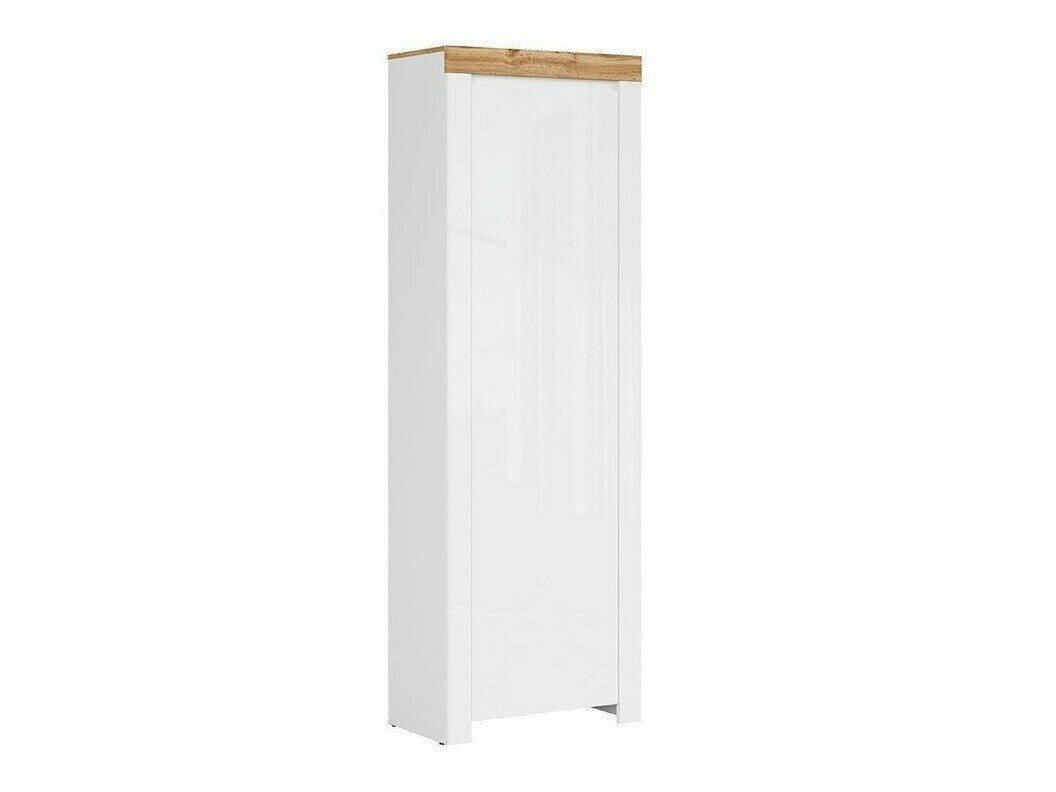 Wardrobe Sonsoru 117 (White + Glossy white + Wotan Oak)