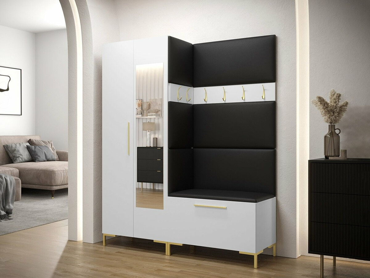 Shoe cabinet Nomal (White + Golden)