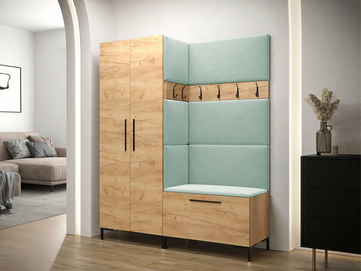 Wardrobe Nomal (Craft oak + Black)
