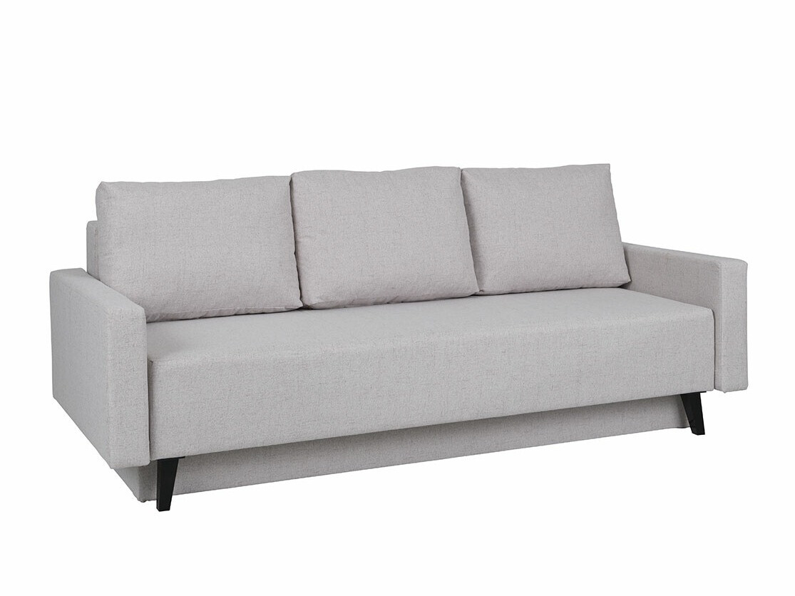 Sofa bed Delbene 129 (Aura 23 + Glossy black)