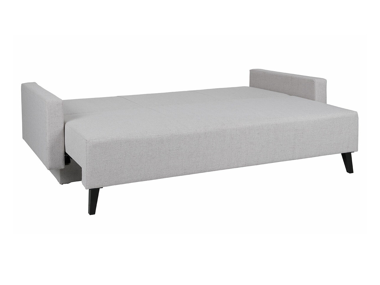 Sofa bed Delbene 129 (Aura 23 + Glossy black)