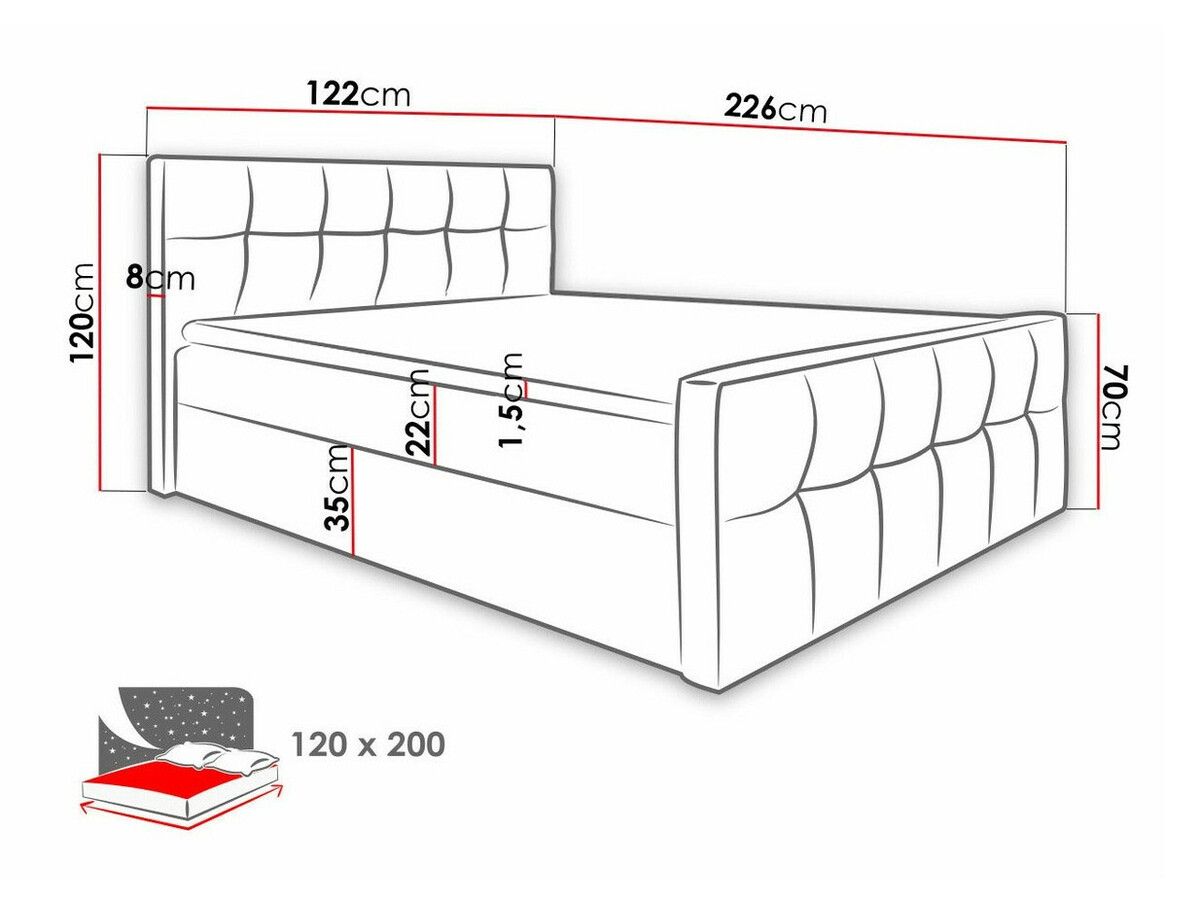 Continental bed Scriptum (Soft 011)