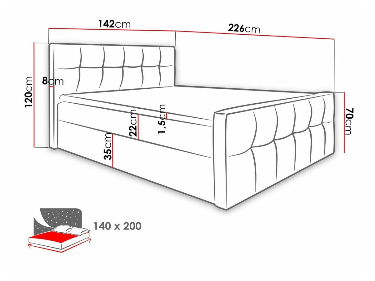 Continental bed Scriptum (Soft 011)