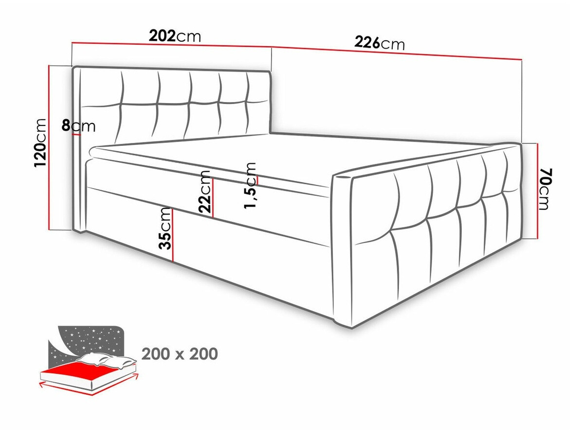 Continental bed Scriptum (Soft 029)