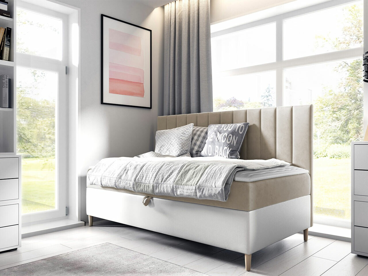 Continental bed Lucus I (Soft 017 + Fresh 1)