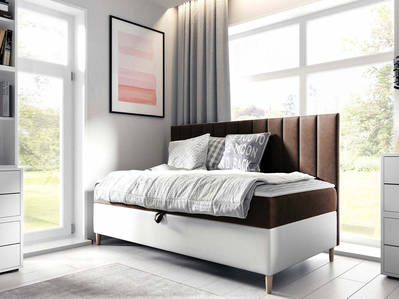 Continental bed Lucus I (Soft 017 + Fresh 4)