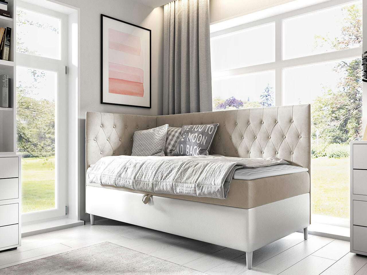 Continental bed Lucus III (Soft 017 + Fresh 1)