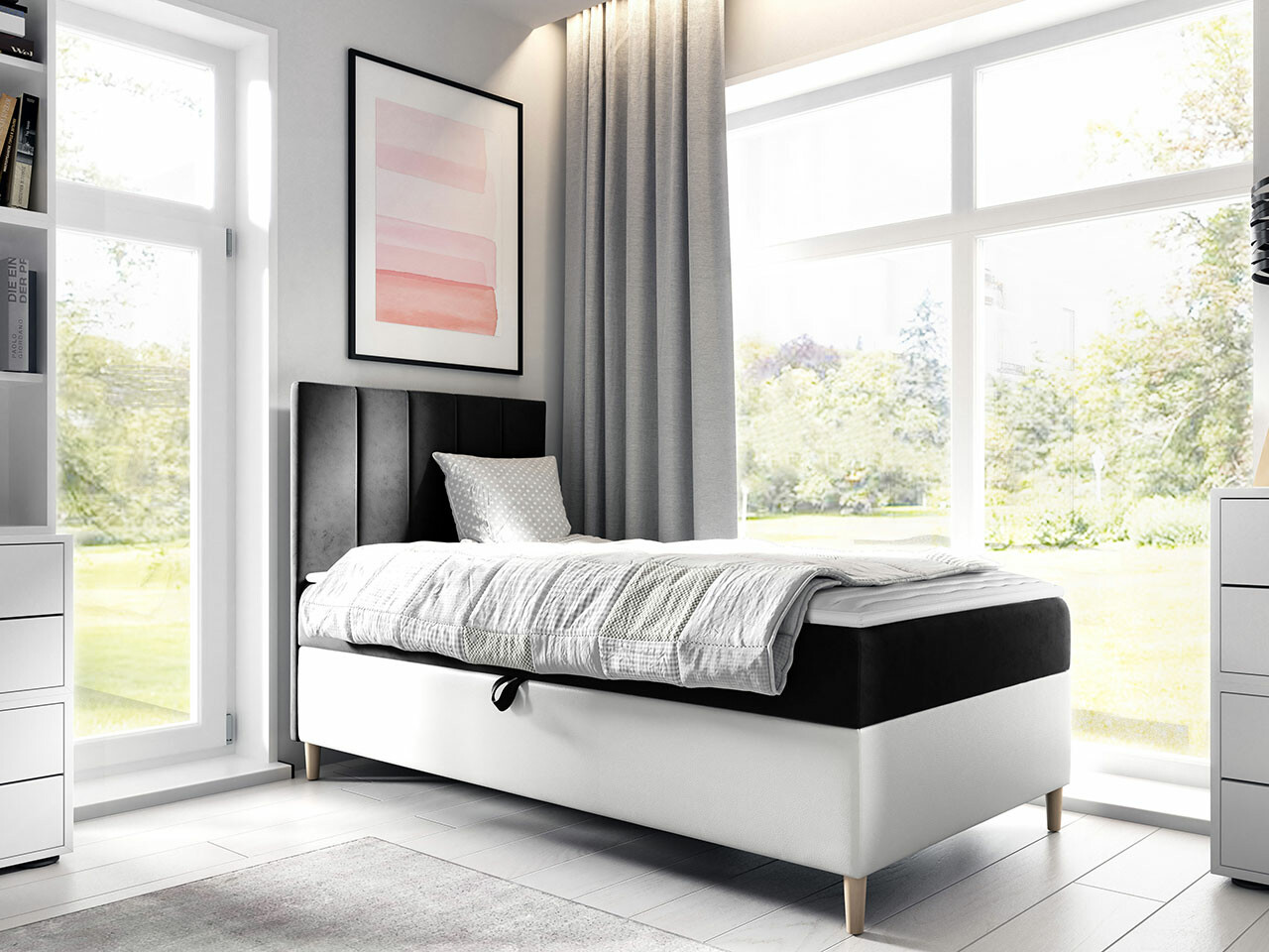 Continental bed Lucus VI (Soft 017 + Fresh 17)