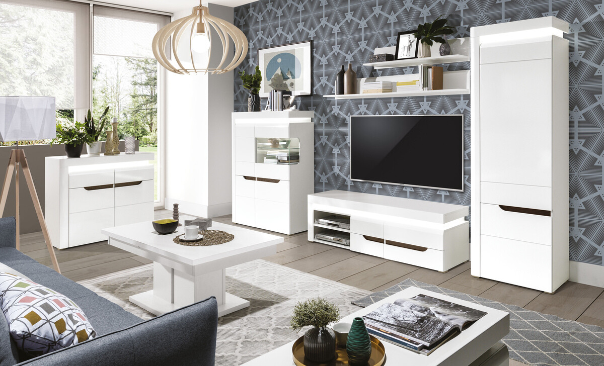 Transforming coffee table Nuremi 111 (White)