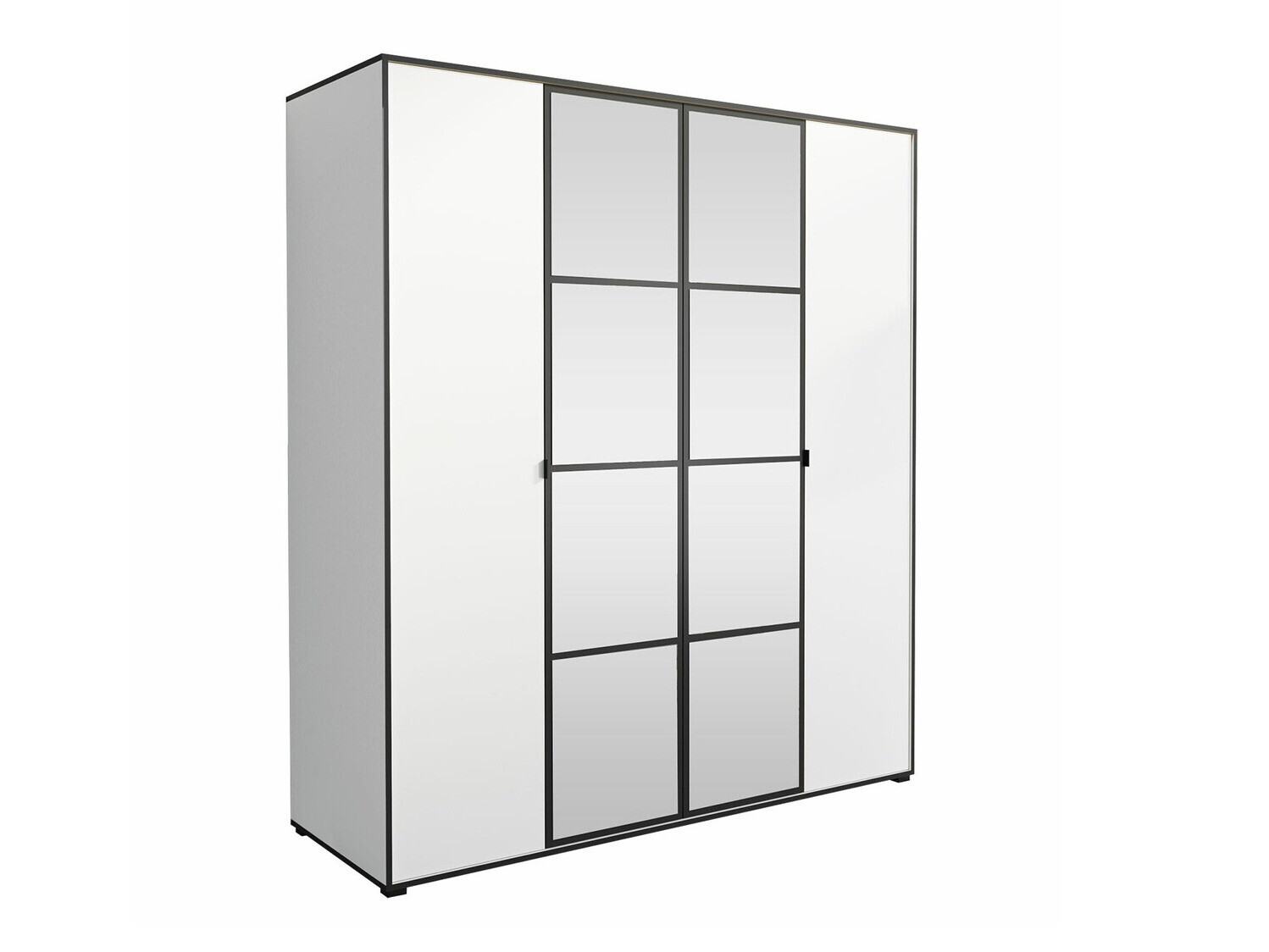 Wardrobe Toledo 117 (White + Black)