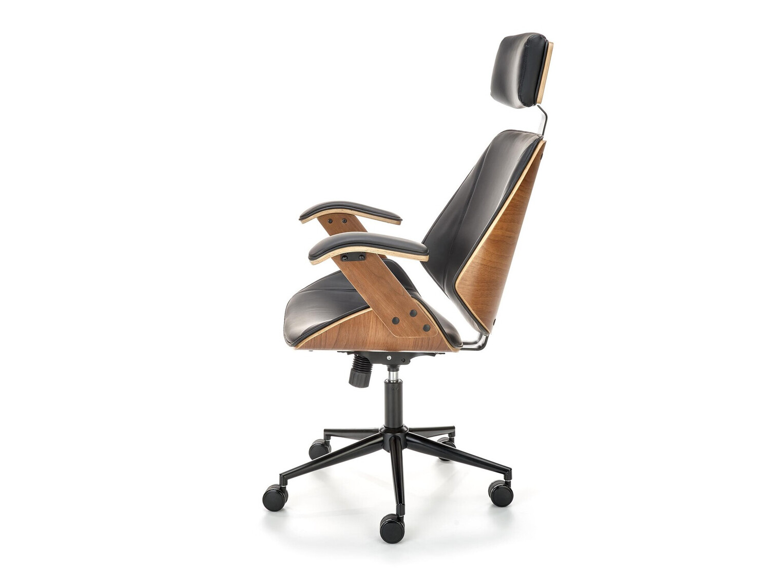 Office chair Houston 1490 (Black + Walnut)