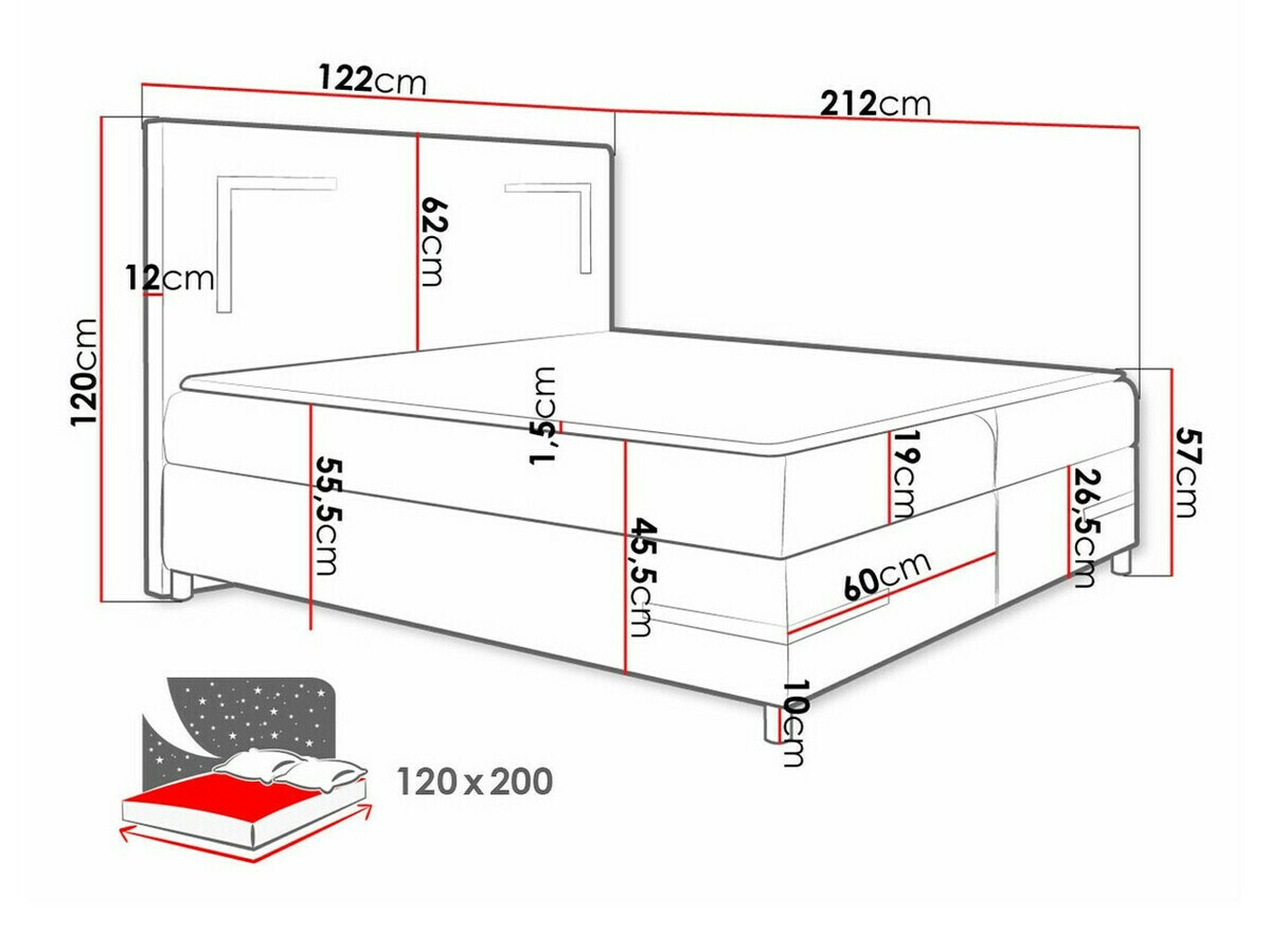 Continental bed Vallis (Fresh 11)