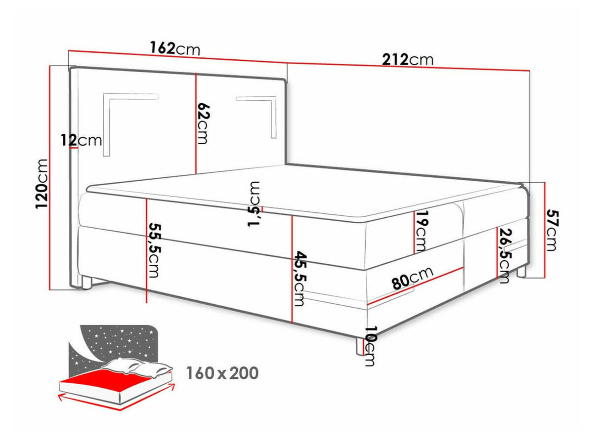 Continental bed Vallis (Fresh 4)