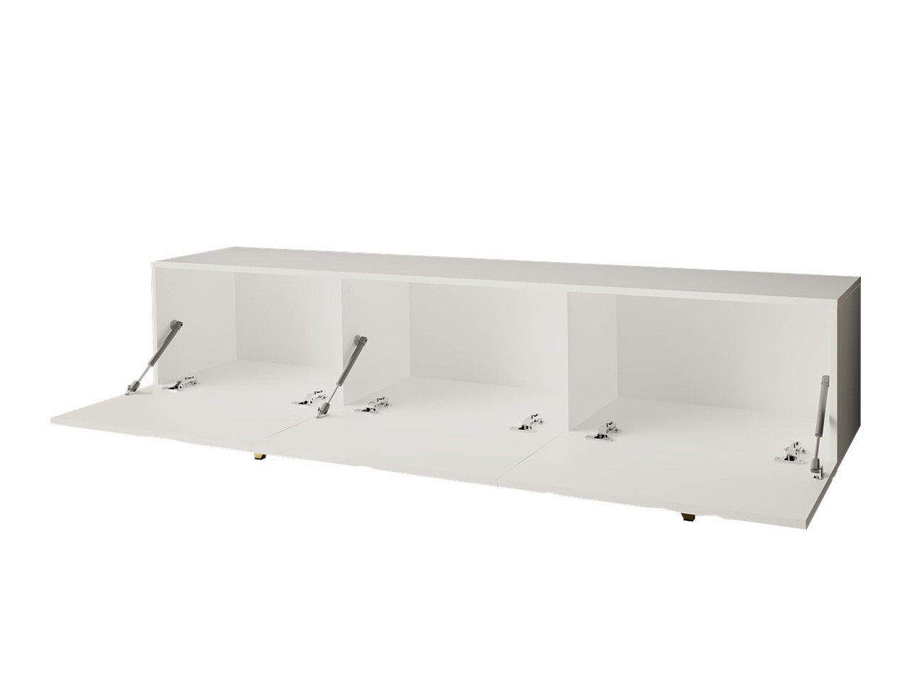 TV stand Audis (White + Glossy white)