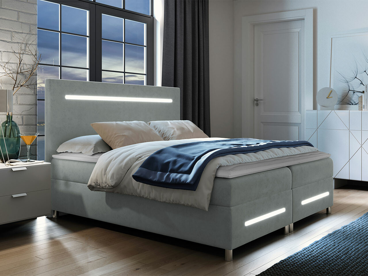 Continental bed Pluvia (Fresh 33)