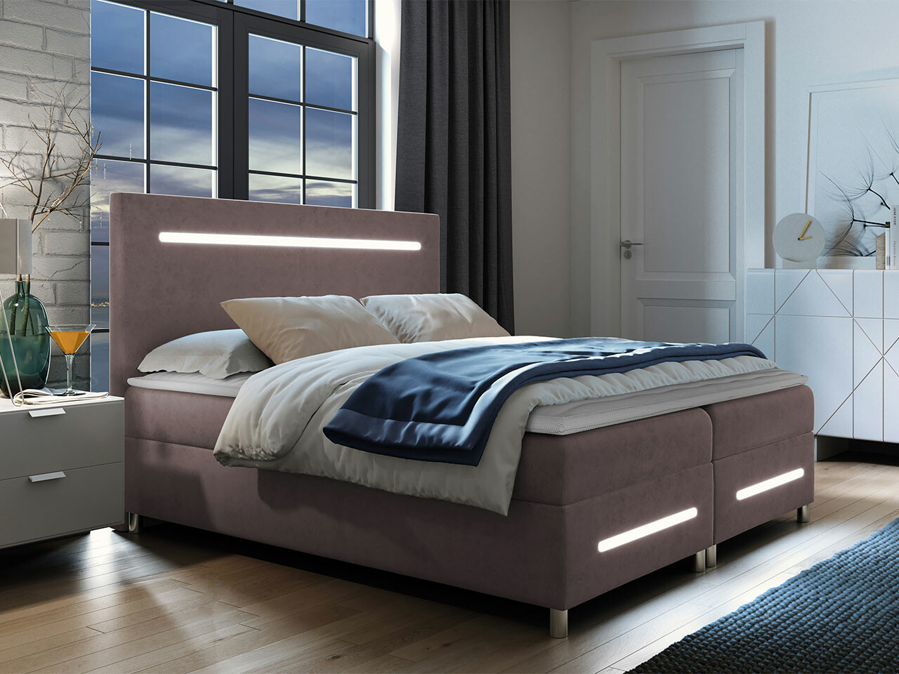 Continental bed Pluvia (Fresh 9)