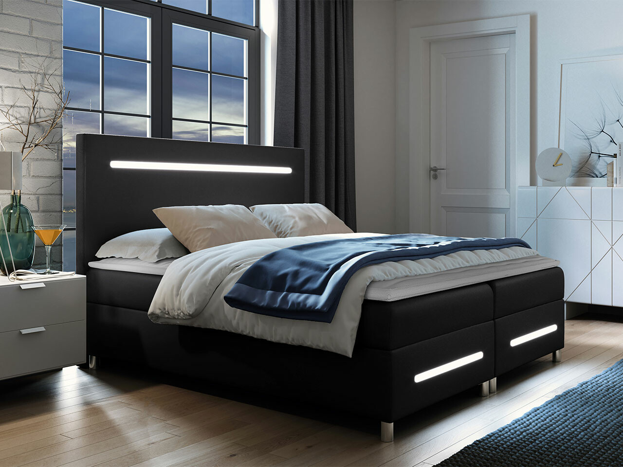 Continental bed Pluvia (Soft 011)