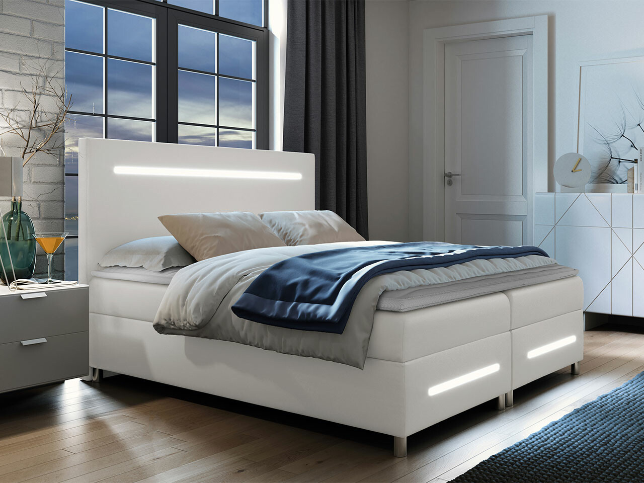 Continental bed Pluvia (Soft 017)